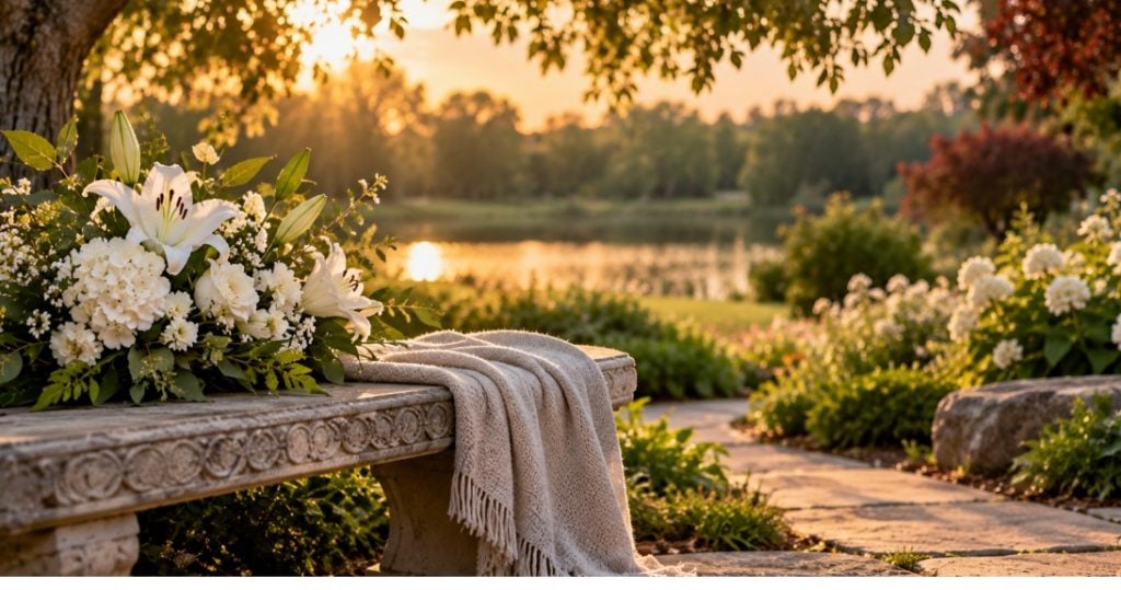 Peaceful memorial setting reflecting how cremation services Destrehan, LA